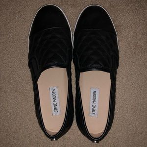 Steve Madden quilted slip on shoes
